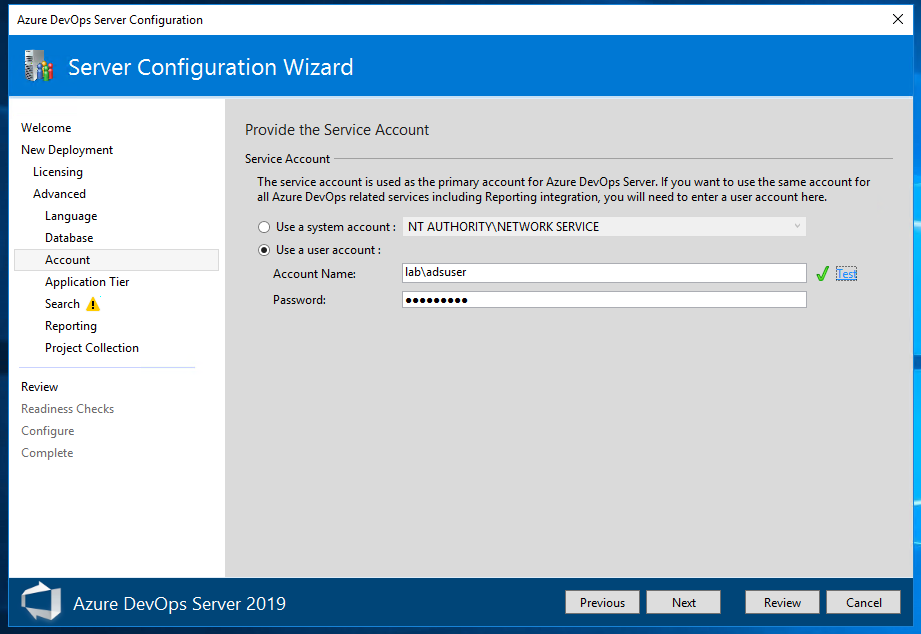 Existing password. TFS Azure. Azure DEVOPS Server. Windows Server конфигурации. Microsoft Team Foundation Server (TFS) / Azure DEVOPS Server.